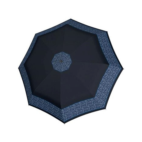 Doppler Fiber Mini Classic - dámský skládací deštník, černá, modrá