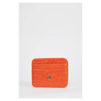 DEFACTO Women's Faux Leather Croco Card Holder