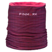 Finmark FSW-207 Dámský multifunkční šátek s fleecem, růžová, velikost