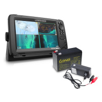 Lowrance Echolot Hook Reveal 9 se Sondou Tripleshot + baterie + nabíječka ZDARMA