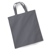 Westford Mill Nákupní taška s krátkými uchy WM101S Graphite Grey