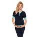 Černo-tyrkysové těhotenské pyžamo 0184