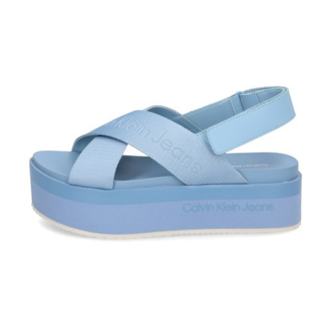 CALVIN KLEIN JEANS FLATFORM SANDAL SLING IN MR