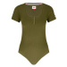 Tommy Jeans Bodysuit - TJW RIB HENLEY BODYSUIT green