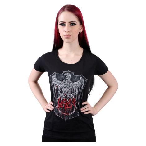 Tričko metal dámské Slayer - Bloody Shield - ROCK OFF - SLAYTEE43LB
