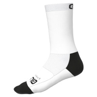 ALÉ Cyklistické ponožky klasické - TEAM - bílá