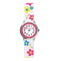 Květované bílé dívčí hodinky CLOCKODILE FLOWERS CWG5025