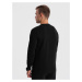 Ombre Clothing Trendy černá mikina s výrazným nápisem V1 SSPS-0157