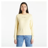 Tommy Jeans Regular Color Serif Sweatshirt Yellow