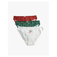 Koton 3-pack Briefs Patterned Panties