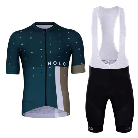 HOLOKOLO Cyklistický krátký dres a krátké kalhoty - BRILLIANT ELITE - černá/modrá