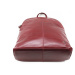 Červený kožený moderní batoh Poppy Arwel