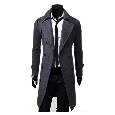 Pánský vlněný kabát dvouřadý