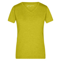 James&Nicholson Dámské tričko JN973 Yellow Melange