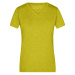 James&amp;Nicholson Dámské tričko JN973 Yellow Melange