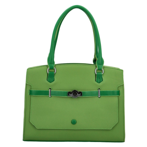 Stylová dámská koženková kabelka na rameno Billie, zelená Maria C.
