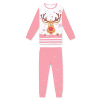 Dívčí pyžamo - KUGO MP1309, starorůžová Barva: Růžová