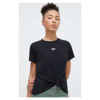 Bavlněné tričko Dkny černá barva, DP3T8521