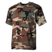 Bavlněné tričko US army MFH® s krátkým rukávem - woodland