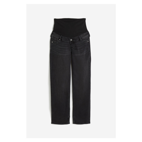 H & M - MAMA Straight High Jeans - šedá H&M