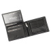 Pánská kožená peněženka Wild 125602 černá / bílá