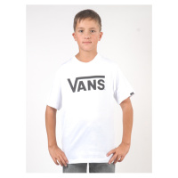 Vans CLASSIC white/black dětské triko s krátkým rukávem - bílá