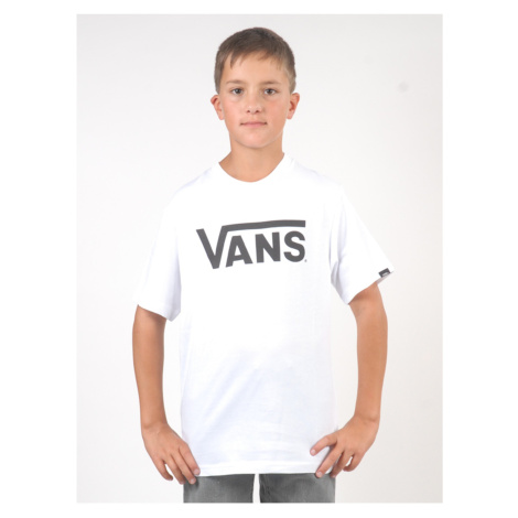 Vans CLASSIC white/black dětské triko s krátkým rukávem - bílá