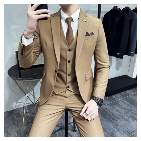 Pánský značkový oblek business styl 3v1 JFC FASHION