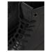 Černé pánské kožené zimní kotníkové boty Jack & Jones Shaun