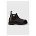 Kožené kotníkové boty Tommy Jeans TJM NAPA LEATHER pánské, černá barva, EM0EM01254