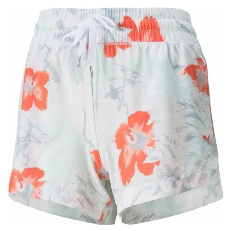 Puma W Nassau Short Bright White/Hot Coral