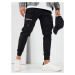 Dstreet Trendy černé pánské kapsáčové  jogger kalhoty UP