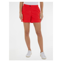 Červené dámské kraťasy Tommy Hilfiger 1985 Co Pull On Short