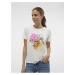 Krémové dámské tričko Vero Moda Facey - Dámské