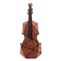 Dřevěná brož Violin Brooch