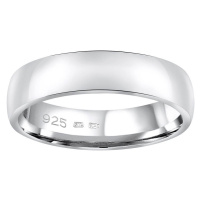 Silvego Snubní stříbrný prsten Poesia pro muže i ženy QRG4104M 52 mm