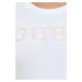 Tričko s dlouhým rukávem Guess PONY HAIR bílá barva, W4RI76 J1314