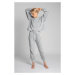 Dámské pyžamové kalhoty LA004 - světle šedé - LaLupa