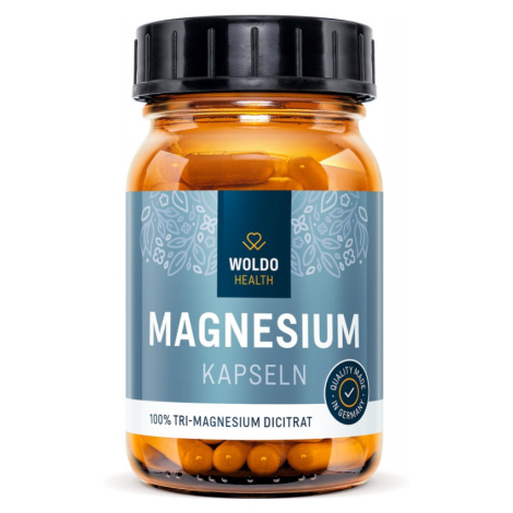 WoldoHealth® Hořčík Tri-Magnesium dicitrát 120 kapslí