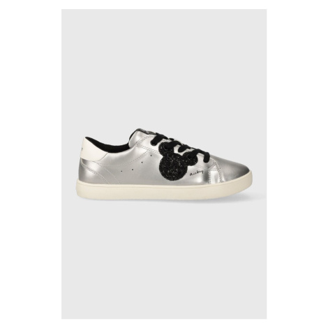 Dětské sneakers boty Geox x Disney stříbrná barva
