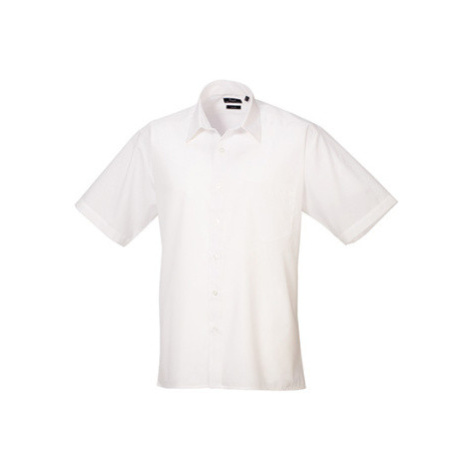 Premier Workwear Pánská košile s krátkým rukávem PR202 White