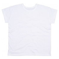 Volné dámské organické tričko Boyfriend s ohrnutými rukávky