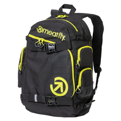 Meatfly batoh Wanderer Safety Green / Black 28 L | Černá