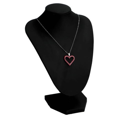 Něžný dámský náhrdelník s chirurgické oceli Love red Delami