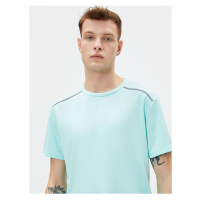 Koton Sports T-Shirt Crew Neck Reflective Printed Short Sleeve