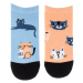 Kotníkové ponožky Feetee Cats Fusakle