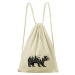 DOBRÝ TRIKO Bavlněný batoh s potiskem Medvěd Barva: Natural