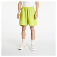 Nike Solo Swoosh Men's French Terry Shorts Bright Cactus/ White