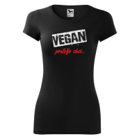 DOBRÝ TRIKO Dámské tričko Vegan, protože chci