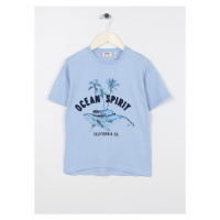 Koton Blue Printed Boys' T-Shirt 3skb10148tk